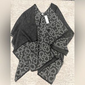 Calvin Klein Scarf 🧣 Poncho for winter (Brand new with tag)